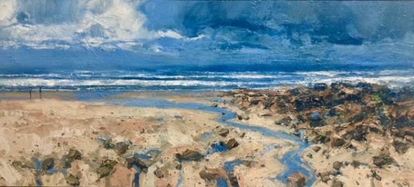 - Oil on Board, Painting by John Brenton, measuring 24 x 53 cm (H x W) framed at 44 x 73 cm £1000
